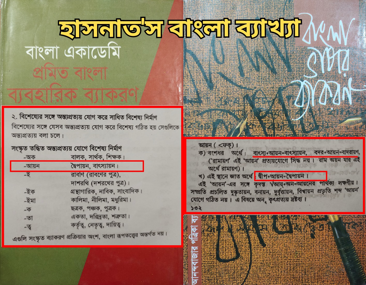 জাতীয় সমস্যা: ‘দ্বৈপায়ন’ শব্দের সন্ধি-বিচ্ছেদে অয়ন নাকি আয়ন?